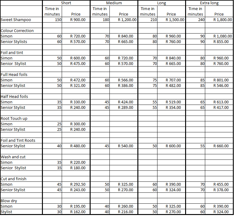 simonclarkhairdressingdetailedpricelist